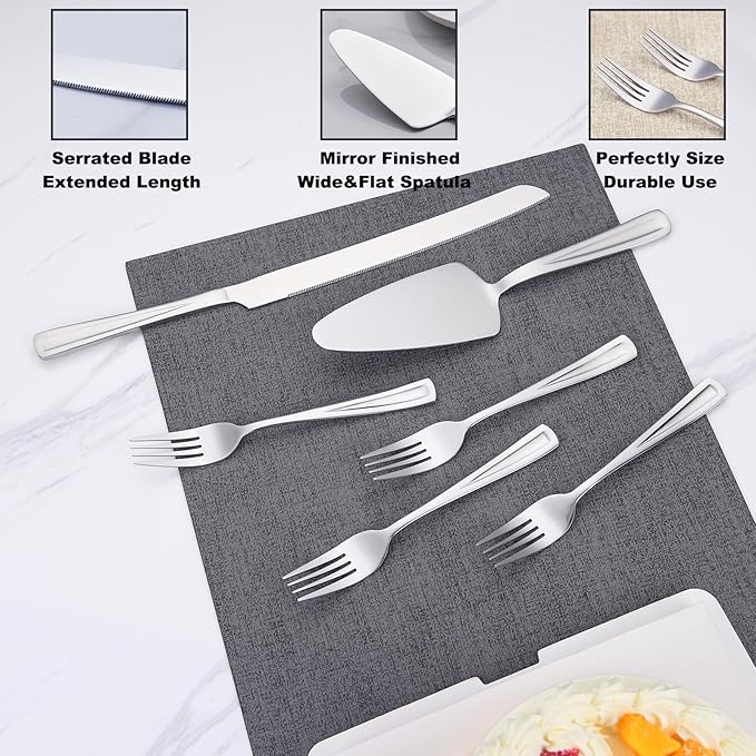 GoGeiLi Cake Knife and Server Set - Image 3