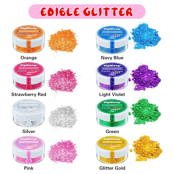 Edible Glitter Set, Sprinkles Edible Glitter - Image 2