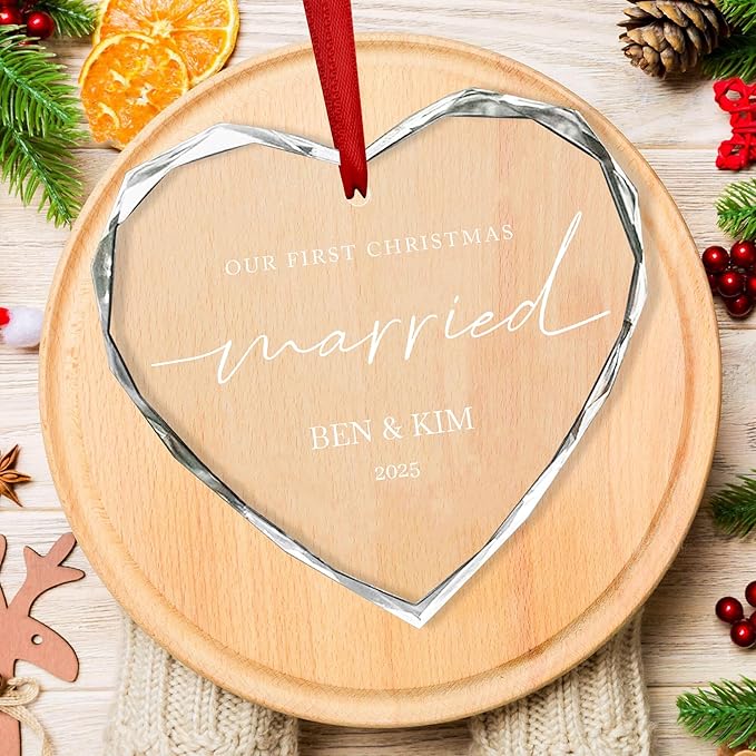 Personalized Glass Ornament 2025 - Image 2