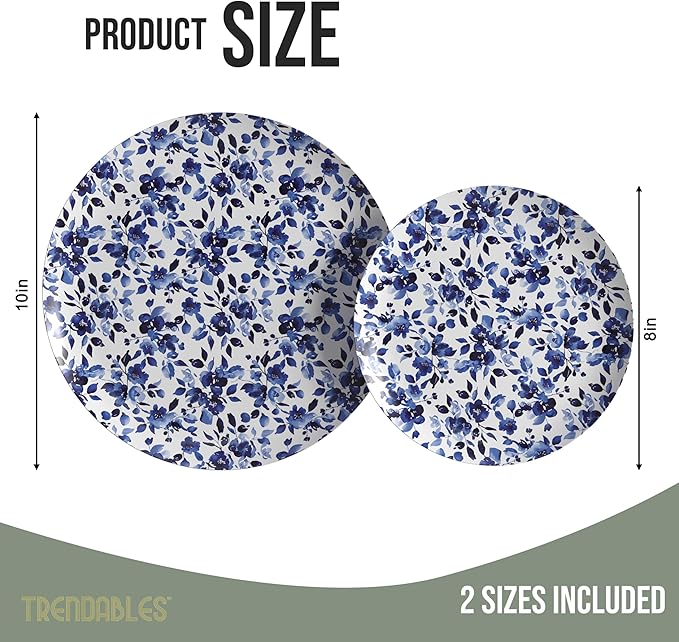 Trendables Heavy Duty Paper Plates Set - Image 2