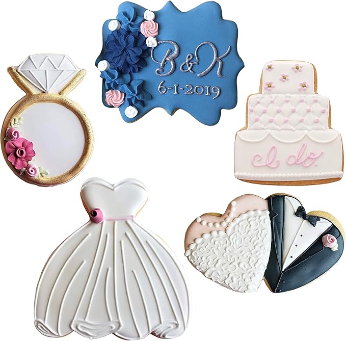 Ann Clark Cookie Cutters Wedding Cookie Cutters 5-Pc Set Made in the USA - Image 3