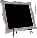 Small Chalkboard Sign with Easel + White Liquid Chalk Marker | Hanging or by OakLetters