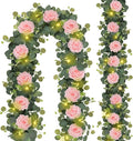 MACTING 2 Pack 13.2FT Eucalyptus Garland by MACTING