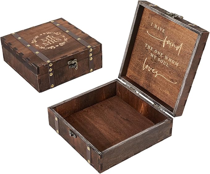 AW BRIDAL Mr and Mrs Wedding Keepsake Box - Image 8