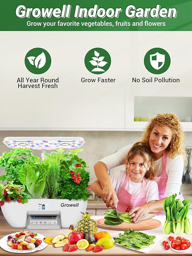 Hydroponics Growing System Kit, 17 Pods Herb Garden - Image 8