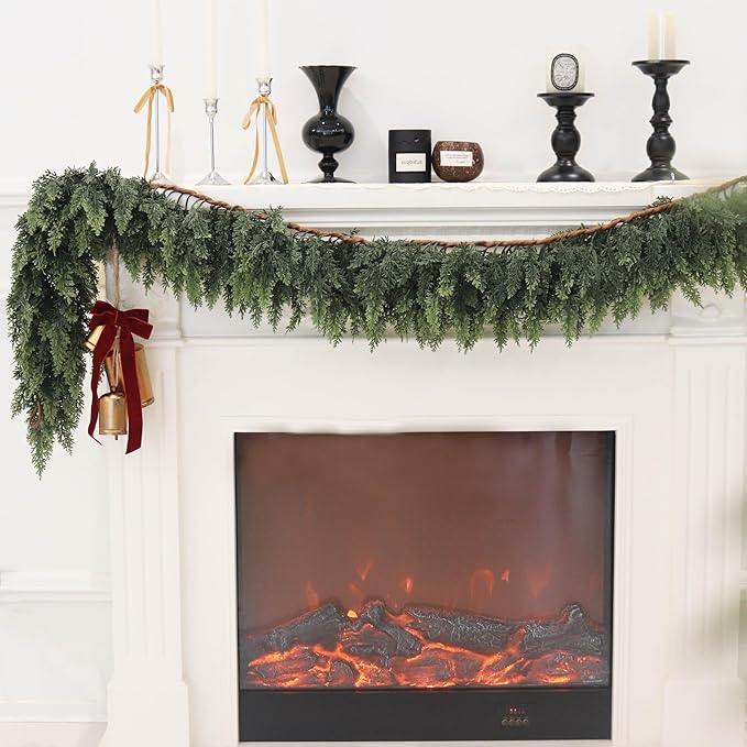 9FT 2PCS Artificial Cedar Garland - Image 3