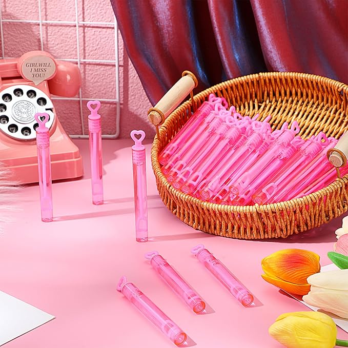 150 Pcs Bubble Wands Bulk for Wedding Party Mini Heart Wand - Image 6