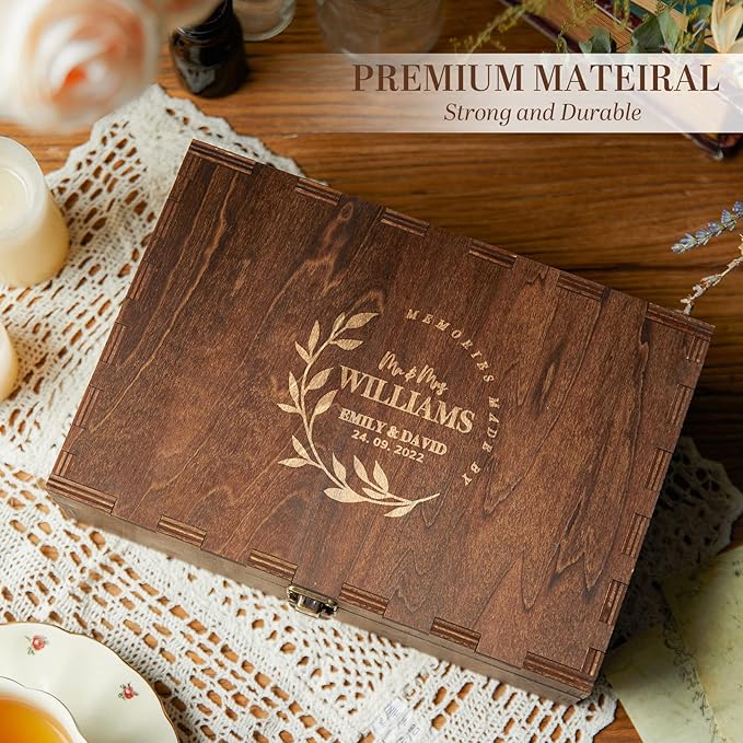 AW BRIDAL Personalized Wedding Keepsake Box - Image 4