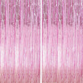 6 Pack Pink Foil Fringe Curtains Streamers Party Decorations 3.3 x 8.2 ft by Profasion