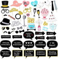 52pcs Wedding Photo Booth Props, Bachelorette Party Photo Booth Prop Kit by Kotbs