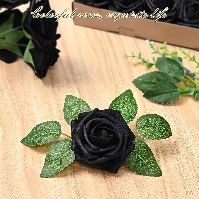 BLEUM CADE 36Pcs Artificial Flowers Fake Roses - Image 3