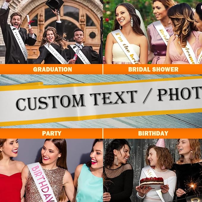 Custom Sash, Personalized Birthday Sash - Image 6