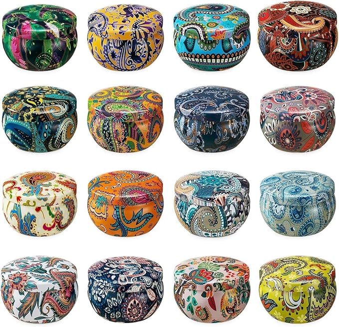 Scented Candles Gift Set, Natural Soy Wax Portable Travel Tin - Image 3