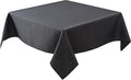 Biscaynebay Textured Fabric Square Tablecloths 54x54 Inch, Wedding and Parties by Biscaynebay