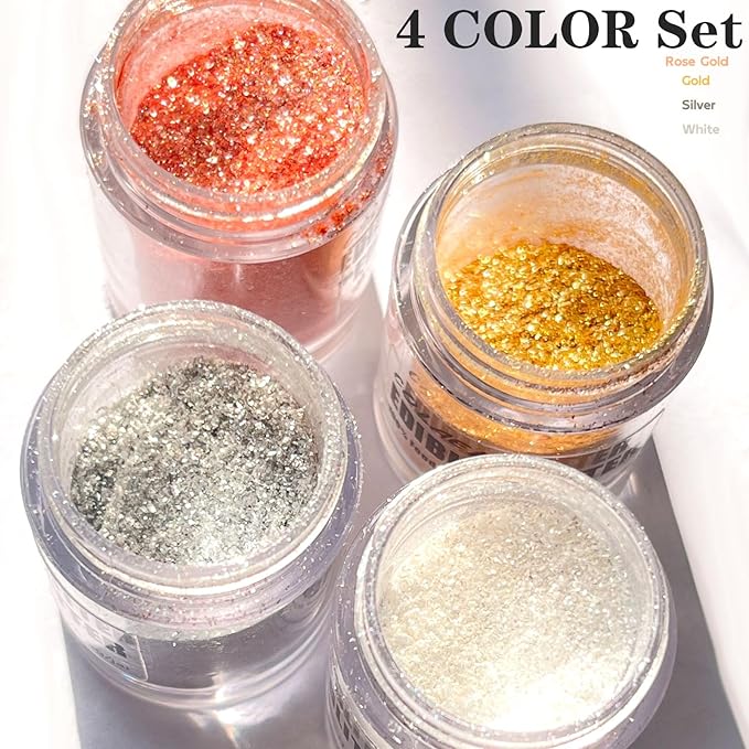 Edible Glitter for Drinks Cakes Christmas Set - Image 2