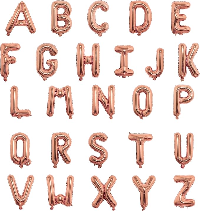 16 Inch Foil Mylar Balloons 26pcs Letters Balloons A-Z by YPSelected