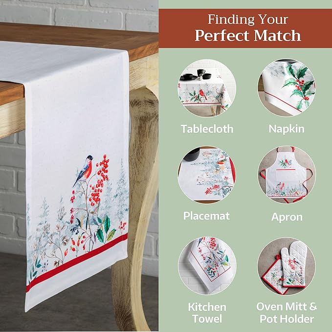 Maison d' Hermine Table Runner 100% Cotton Single Layer Table Runners 108 - Image 6