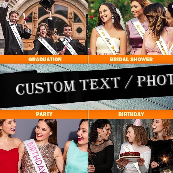 Custom Sash, Personalized Birthday Sash - Image 6