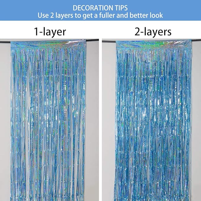 Foil Fringe Curtains Party Decorations - Image 7