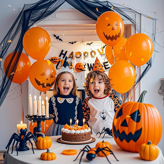 Orange Balloons, Latex Party Balloons - Image 5