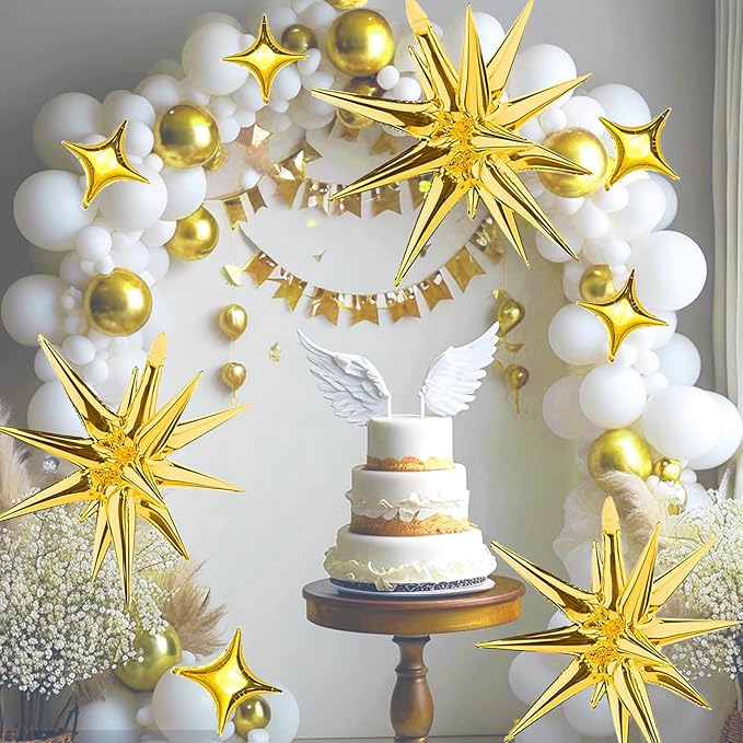 6 Pcs 22" & 10 Pcs 10" Star Foil Balloons - Image 5