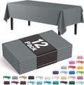 Exquisite 12-Pack Premium Plastic Tablecloth 54 Inch. x 108 Inch. Rectangle by Exquisite