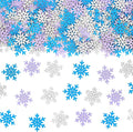 200PC Winter Wonderland Birthday Decorations Silver Blue Purple Snowflake by Vofrise