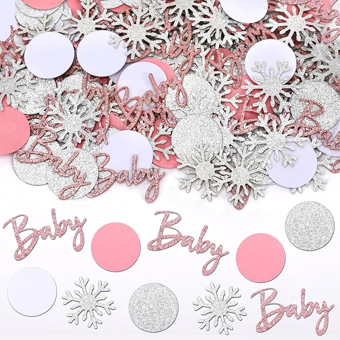 MARFOREVER Winter Baby Shower Table Confetti by MARFOREVER