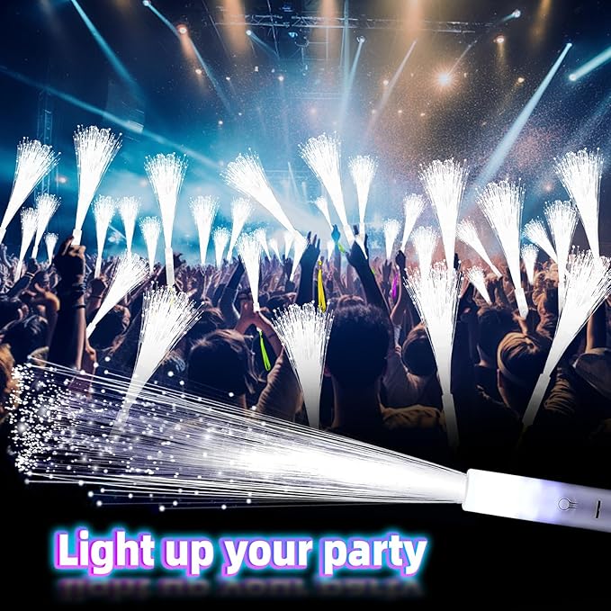 28 PCS Fiber Optic Wands with 3 Light Modes, Glow Wands & Light Up Wands - Image 7