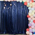 ShiDianYi Navy Blue Sequin Backdrop Curtain 10FTX10FT Photo Backdrops Shimmer by ShiDianYi