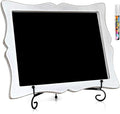 Small Chalkboard Sign with Easel + White Liquid Chalk Marker | Hanging or by OakLetters