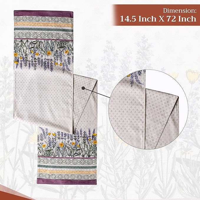 Maison d' Hermine Table Runner 100% Cotton Double Layer Table Runners 72 inches - Image 4