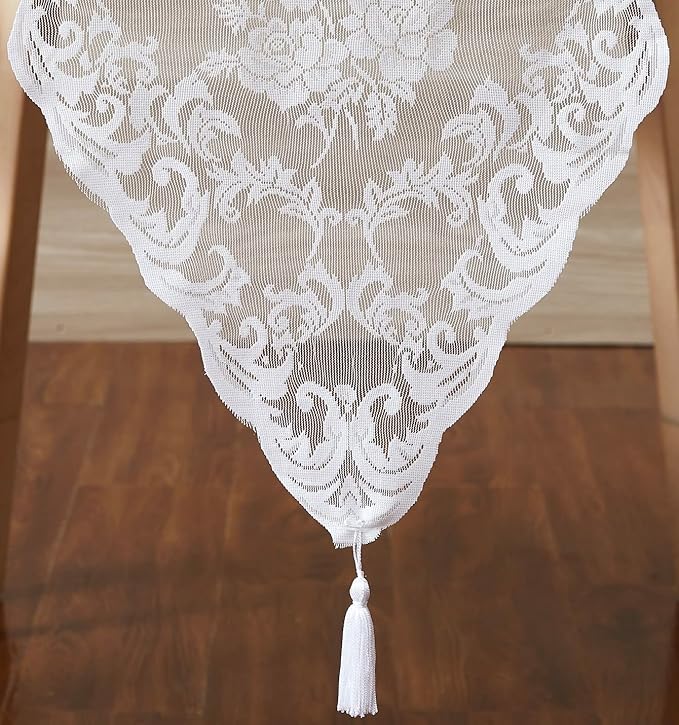LinenZone White Table Runner - Image 3