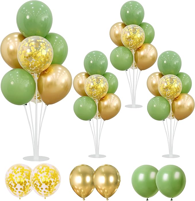 4 Balloon Stand Kit For Table Centerpieces by HODIHIWI