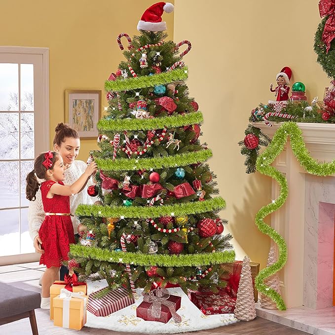 25 Feet Metallic Twist Tinsel Garland - Image 6