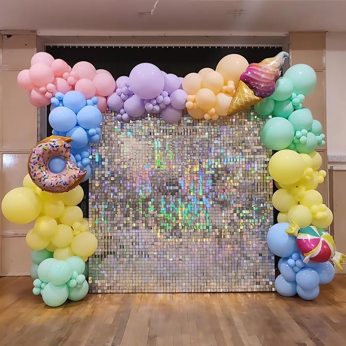 110pcs Pastel Balloons 12 Inch Latex Balloon Arch Kit Assorted Colors - Image 4
