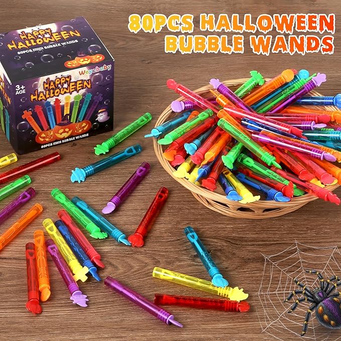 80PCS Halloween Mini Bubble Wands Party Favor - Image 5