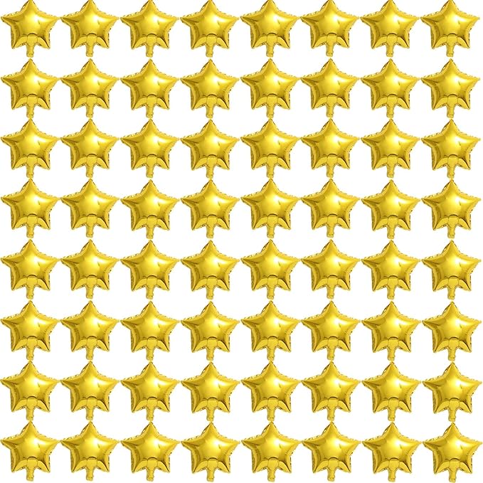 50 Gold Star Balloons by PSKJATIN
