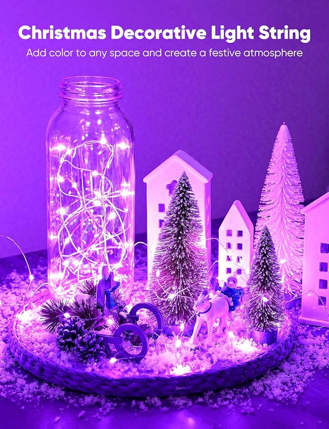 Minetom 20 Pack Fairy Lights Battery Operated String Lights, 8 Modes & Timer - Image 6