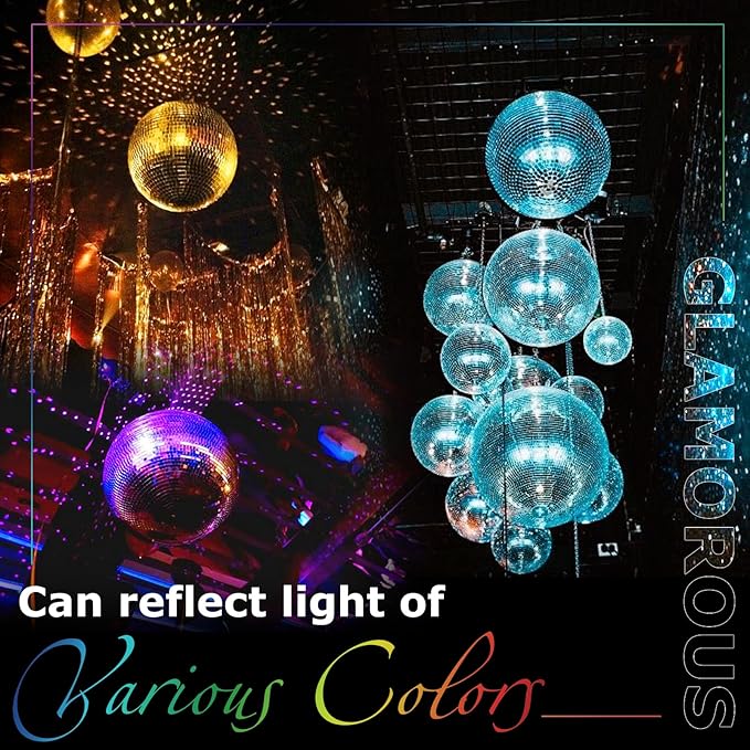 16-Inch Large Disco Ball – Mirror Ball Disco Ball Decor - Image 5