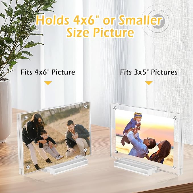 3 Pack 4x6 Magnetic Acrylic Picture Frame - Image 6