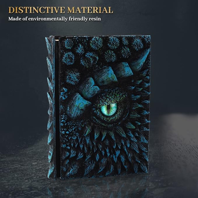 molshine A5 3D Dragon Embossed Journal, Resin Engraving Notebook, Retro Diary - Image 3