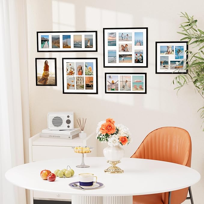 Vittanly 12x12 Collage Picture Frame, Displays 4Pcs 4x6 Pictures - Image 2