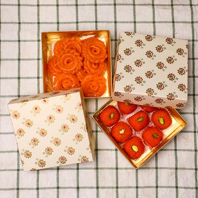 Desi Favors Floral Printed Sweet Boxes - Image 5