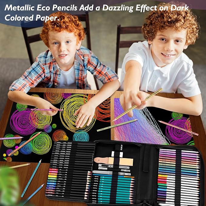 Soucolor 73 Pack Art Supplies Sketching Kit - Image 5