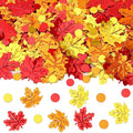 MARFOREVER Maple Leaf Fall Confetti, Thanksgiving Metallic Foil Confetti Autumn by MARFOREVER