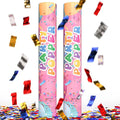 Confetti Poppers Confetti Cannon | 2 Pack | Glitter Multicolor | Party Poppers by TURPartySupplies