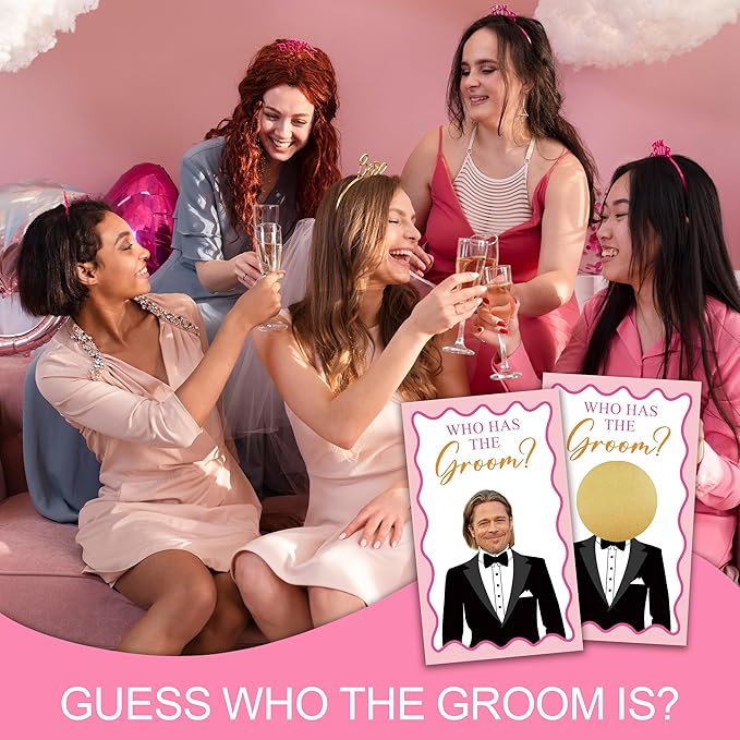 Who Has The Groom Bridal Shower Game Cards, 3.5"x 2.1" Funny Bachelorette Party - Image 5