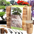 Bonsai Tree Kit with 4 Types of Seeds, Organic Coco Coir Bricks, Bonsai Pot by PUMBAAHOME