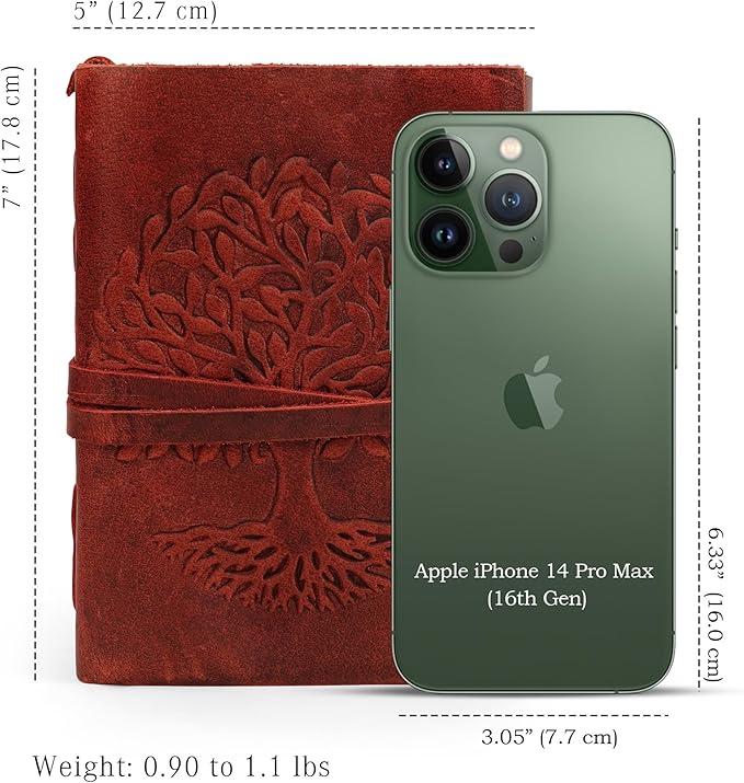 LUXEORIA Tree Of Life Leather Journal - Image 2
